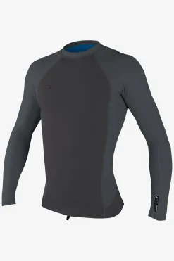 Neoprene Tops^O'Neill Hyperfreak 0.5MM Neo-Skins Long Sleeve Top - Steel/grph |
