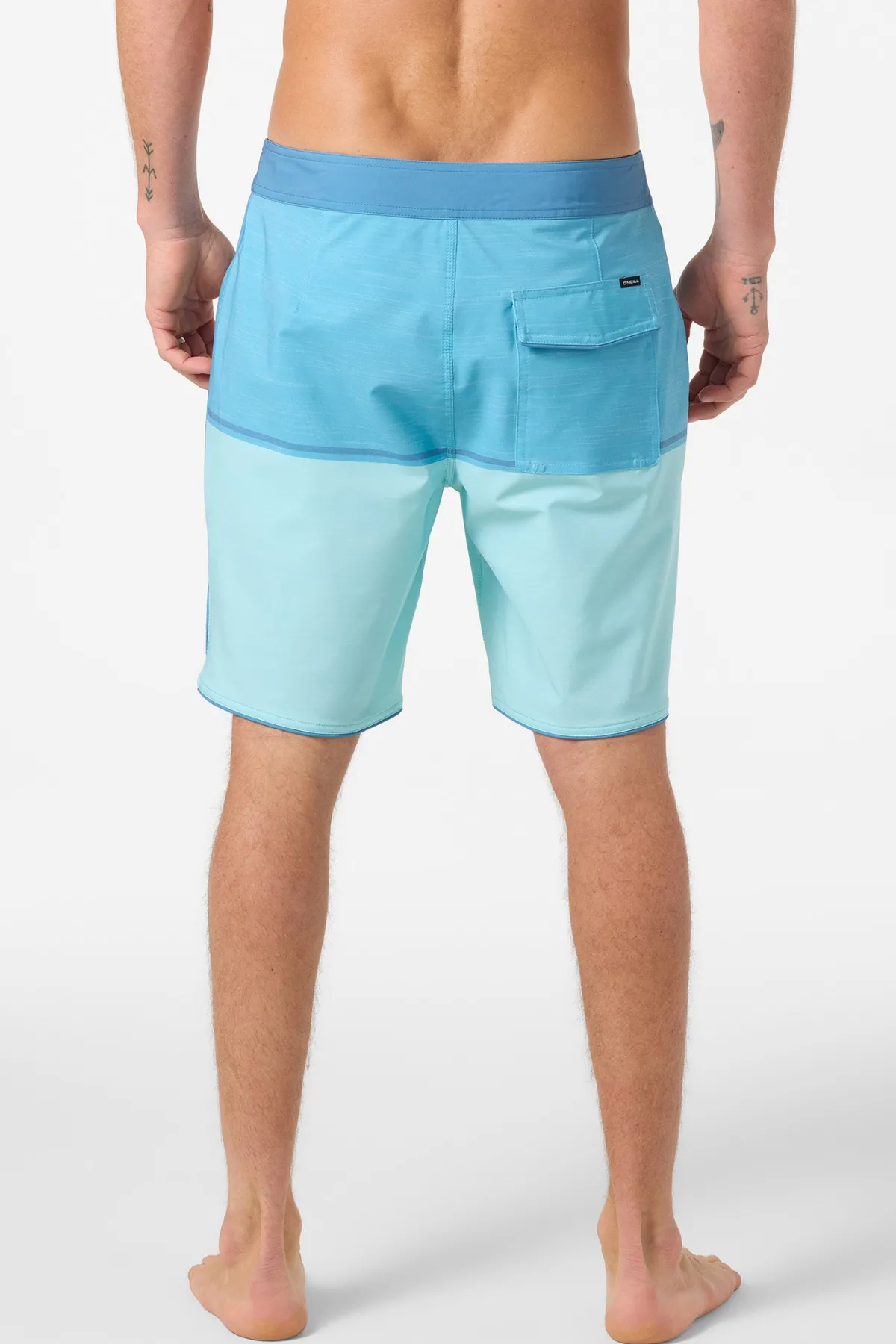 Performance^O'Neill Hyperfreak Mysto Block Scallop 19" Boardshorts canal blue