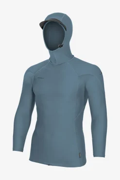 Uv Sun Protection & Rash Guards^O'Neill Hyperfreak Skins O'zone Long Sleeve Rash Guard W/ Hood - | blufusion