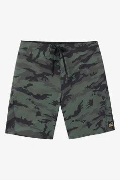 Boardshorts New Arrivals|Mid Length^O'Neill Hyperfreak Tech Hawaii 19" Boardshorts - | camo
