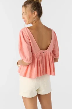 Tops^O'Neill Janette Top - | coral haze
