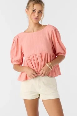 Tops^O'Neill Janette Top - | coral haze