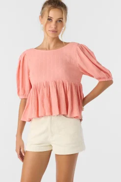Tops^O'Neill Janette Top - | coral haze