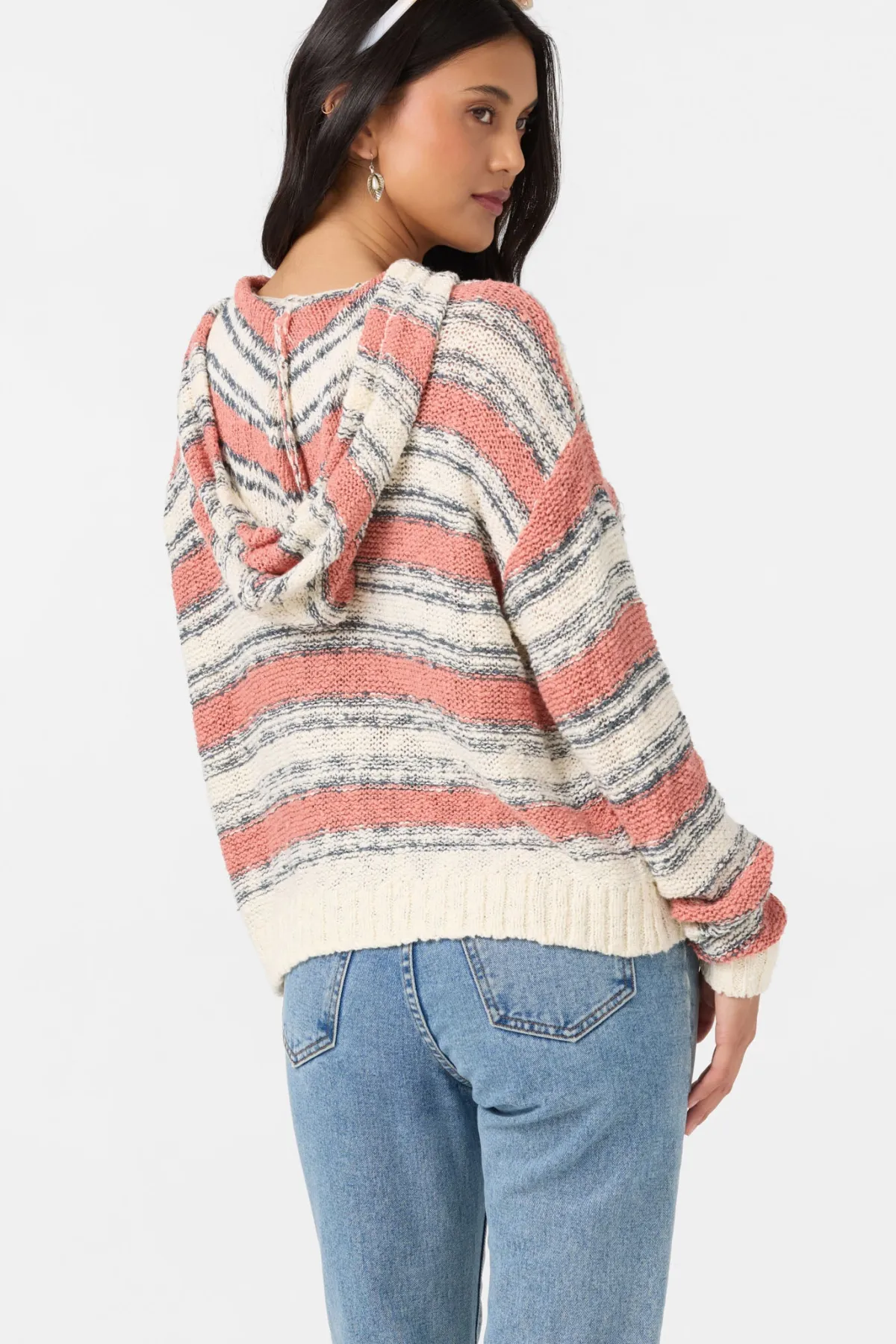 Sweaters, Hoodies & Fleece^O'Neill Jayne Stripe Long Sleeve Sweater - | winter white
