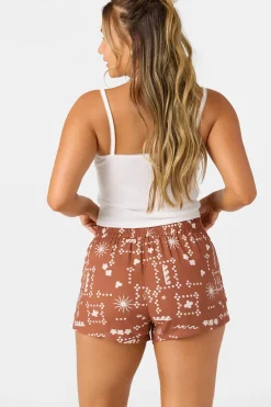 Bottoms^O'Neill Keagan Abstract Beach Shorts - | rustic brown