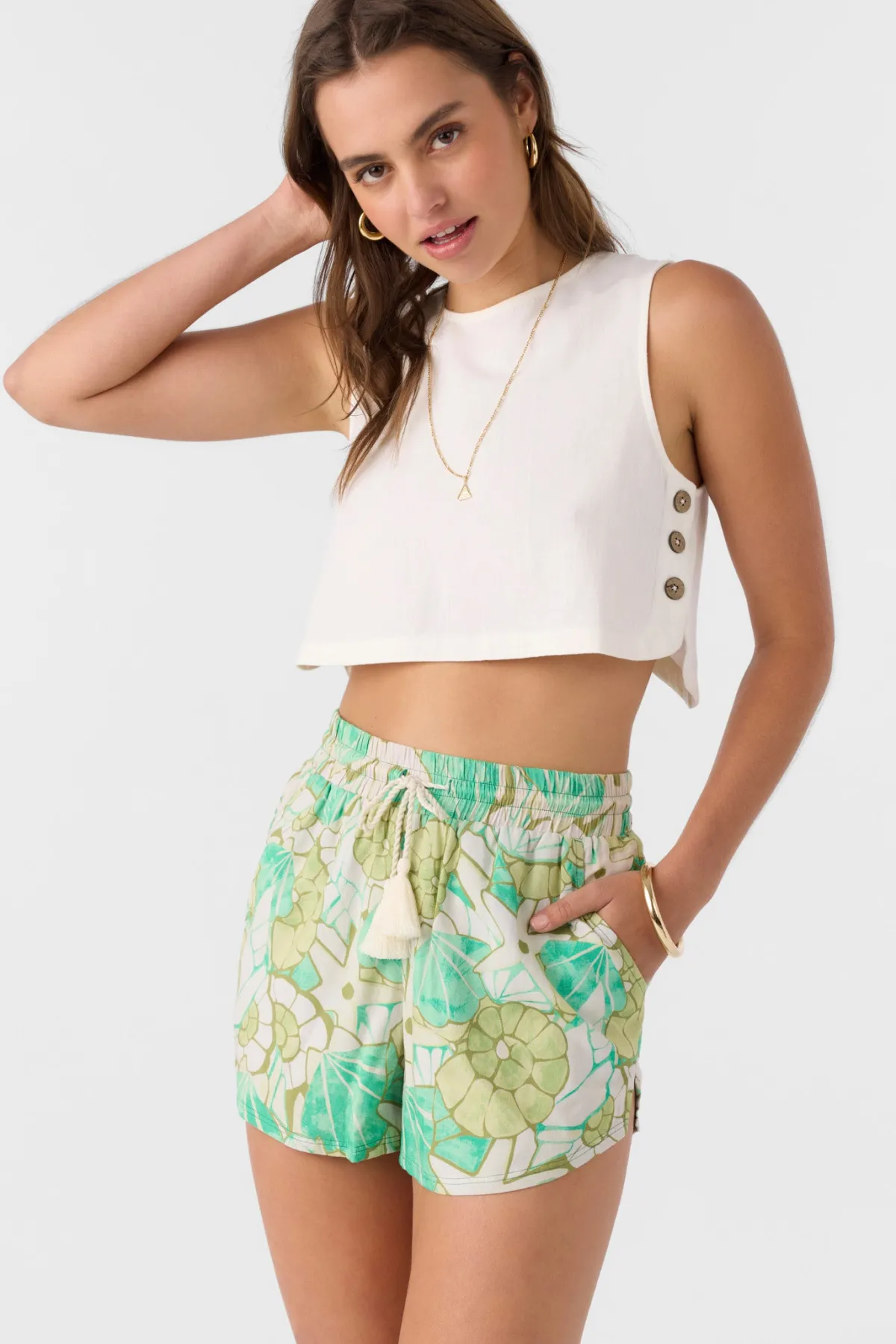 Bottoms^O'Neill Keagan Beach Shorts - | peacock green