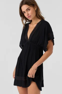 Swim Cover-Ups^O'Neill Kleo Woven Cover-Up Dress - | black