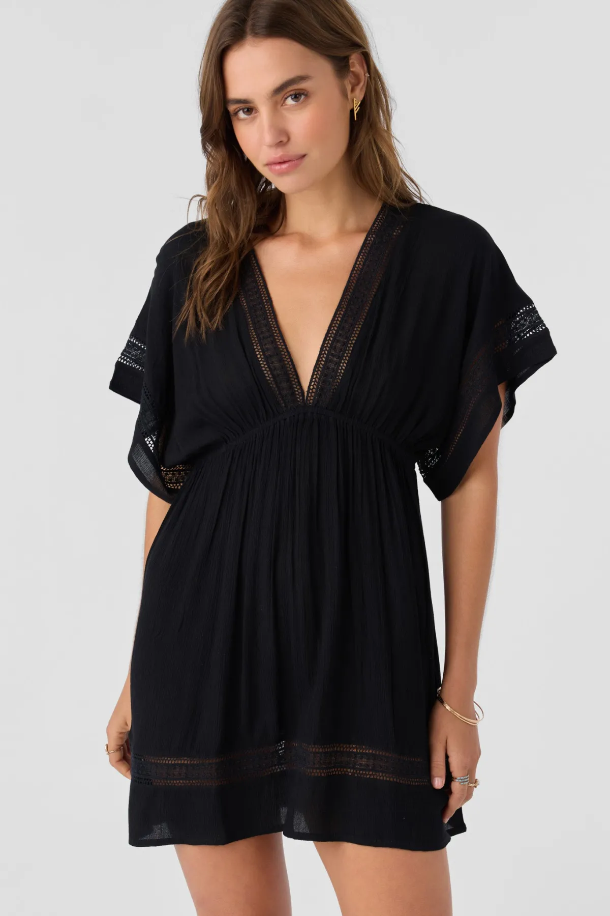 Swim Cover-Ups^O'Neill Kleo Woven Cover-Up Dress - | black