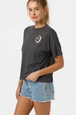 Graphic Tees & Tanks|New Arrivals^O'Neill La Luna Easy Tee washed black