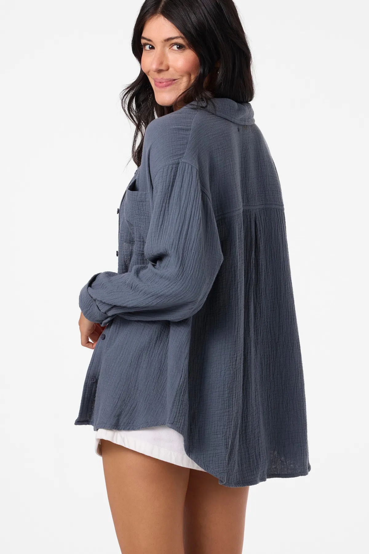 Tops^O'Neill Leni Relaxed Long Sleeve Top - | slate