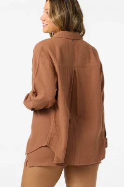 Matching Sets|New Arrivals^O'Neill Leni Relaxed Long Sleeve Top carob brown