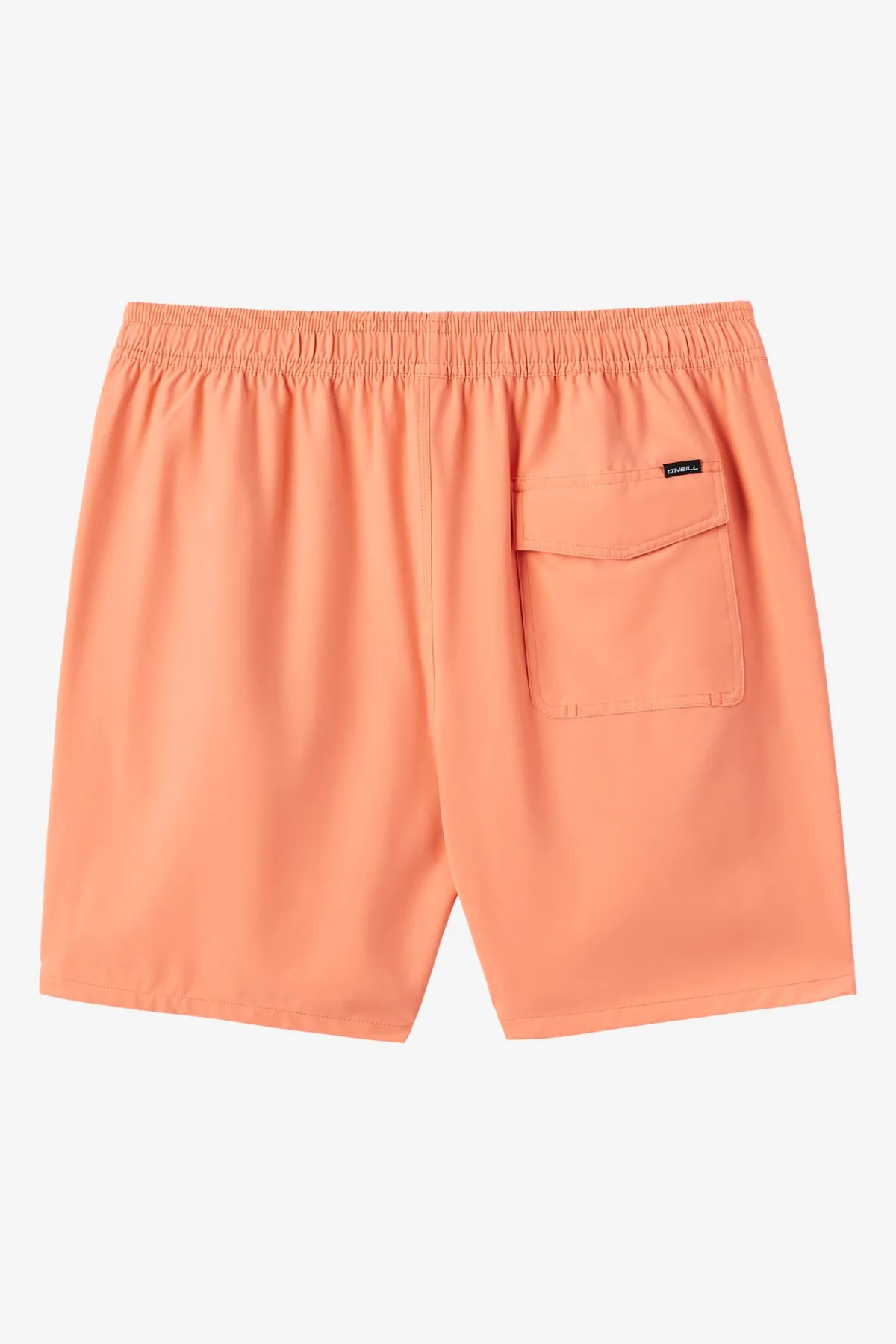 Short Length^O'Neill Lennox Hermosa Solid 17" Swim Trunks Trunks - | peach echo