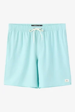 Boardshorts New Arrivals|Short Length^O'Neill Lennox Hermosa Solid Volley 17" Swim Trunks Trunks - | canal blue