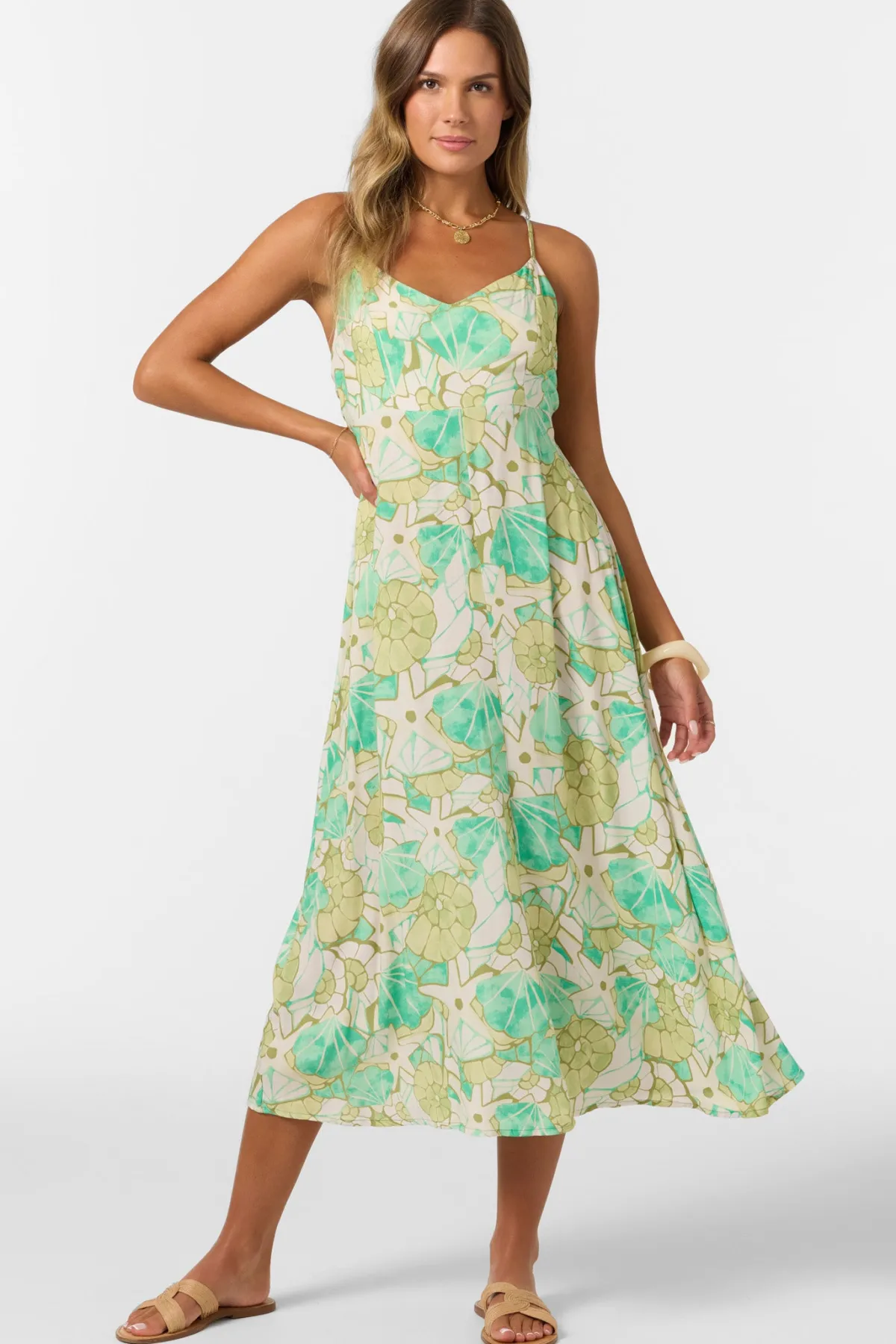 Dresses^O'Neill Leona Midi Dress - | peacock green