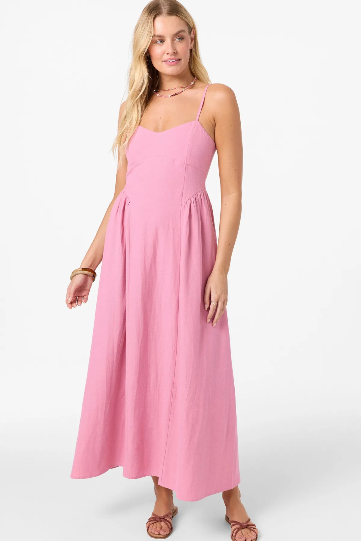 New Arrivals|Dresses^O'Neill Linden Solid Dress Midi Dress - Cashmere Rose |