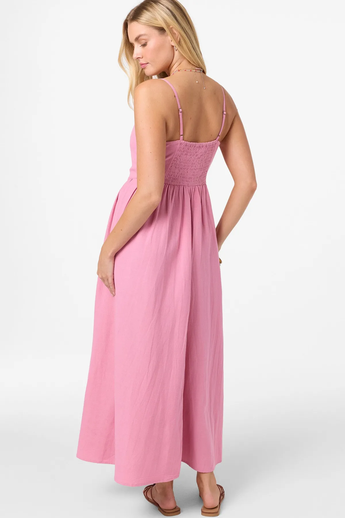 New Arrivals|Dresses^O'Neill Linden Solid Dress Midi Dress - Cashmere Rose |