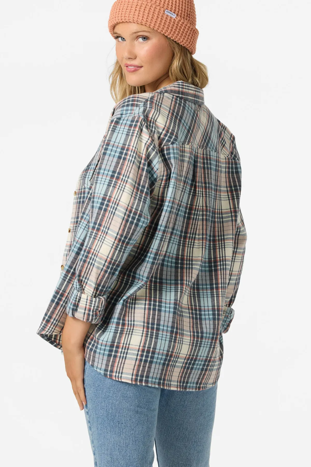 Tops^O'Neill Logan Flannel Long Sleeve Top - | tourmaline