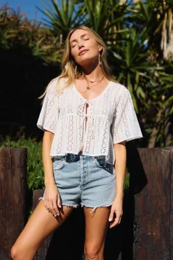 New Arrivals|Tops^O'Neill Loni Eyelet Top - | white