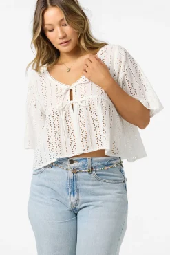 New Arrivals|Tops^O'Neill Loni Eyelet Top - | white
