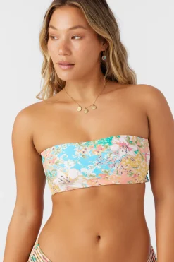 Bikini Tops^O'Neill Lua Floral Bells Bandeau Top - | multi clr
