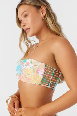 Bikini Tops^O'Neill Lua Floral Bells Bandeau Top - | multi clr