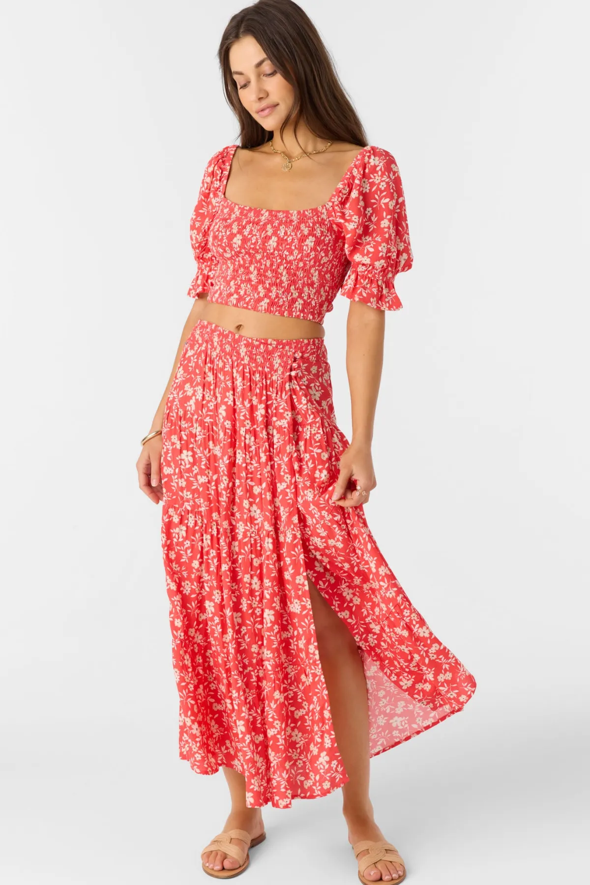 Bottoms^O'Neill Luciana Midi Skirts - | cayenne