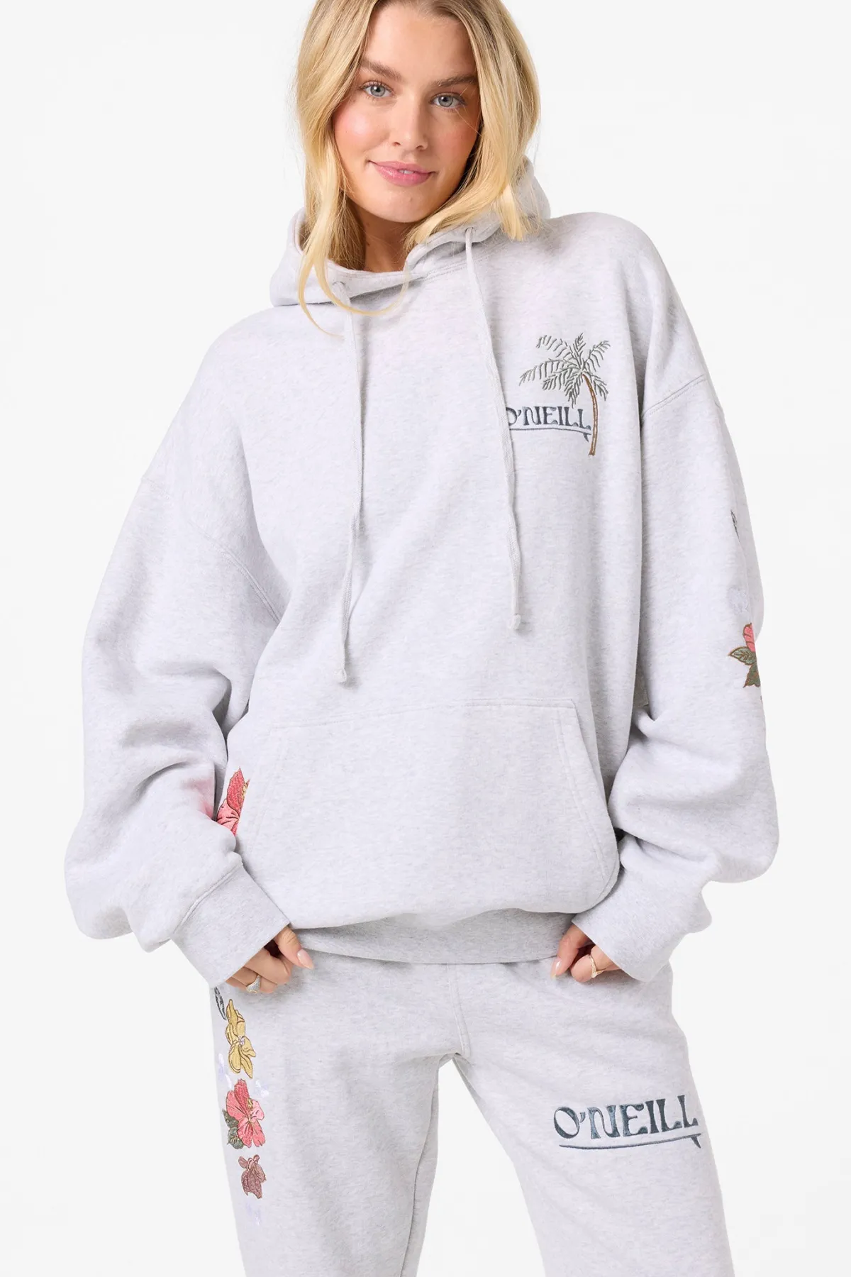 Sweaters, Hoodies & Fleece|New Arrivals^O'Neill Lush Oversized Hoodie heather grey