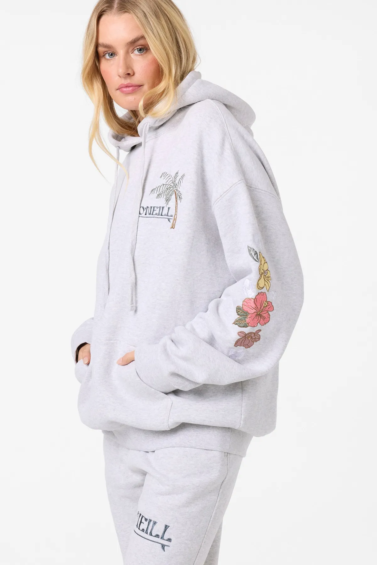 Sweaters, Hoodies & Fleece|New Arrivals^O'Neill Lush Oversized Hoodie heather grey