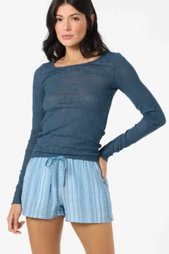 New Arrivals|Tops^O'Neill Marliz Lace Top Long Sleeve Top - | slate