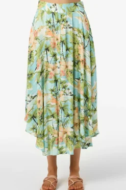 Bottoms^O'Neill Marnie Tropical Maxi Skirts - | nile blue