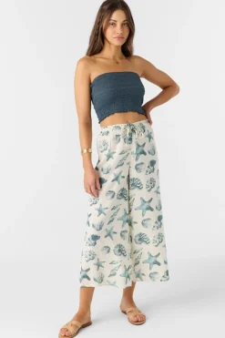 Bottoms^O'Neill Murrie Seashells Beach Pants - | winter white