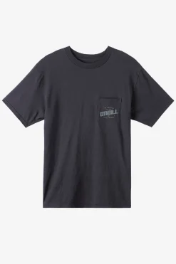Tees & Tanks^O'Neill Name Badge Pocket Standard Fit Tee - | phantom