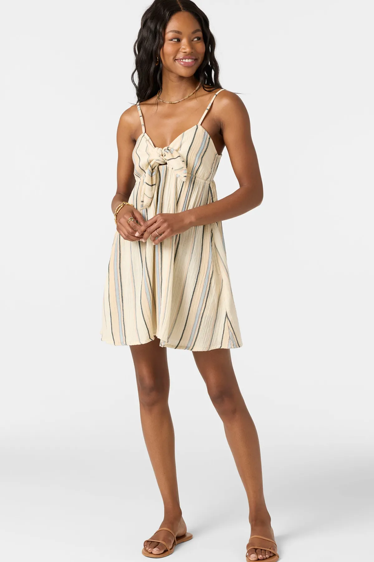 Dresses^O'Neill Natalya Stripe Short Dress - | tapioca