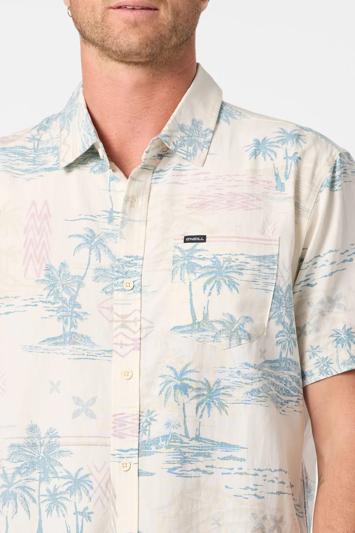 Best Sellers|Shirts & Flannels^O'Neill Oasis Standard Woven Shirt Standard Fit Shirt - | cream