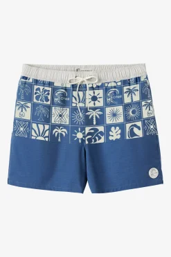 Short Length^O'Neill O'Riginals Block 17" Swim Trunks Trunks - | vn indigo