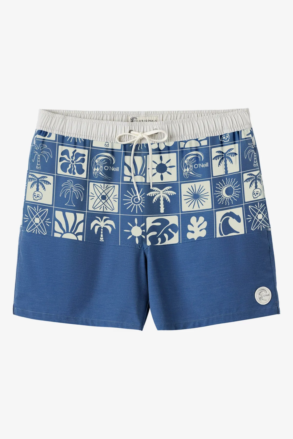 Short Length^O'Neill O'Riginals Block 17" Swim Trunks Trunks - | vn indigo