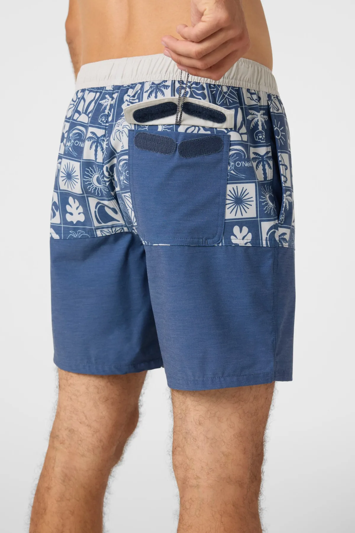 Short Length^O'Neill O'Riginals Block 17" Swim Trunks Trunks - | vn indigo