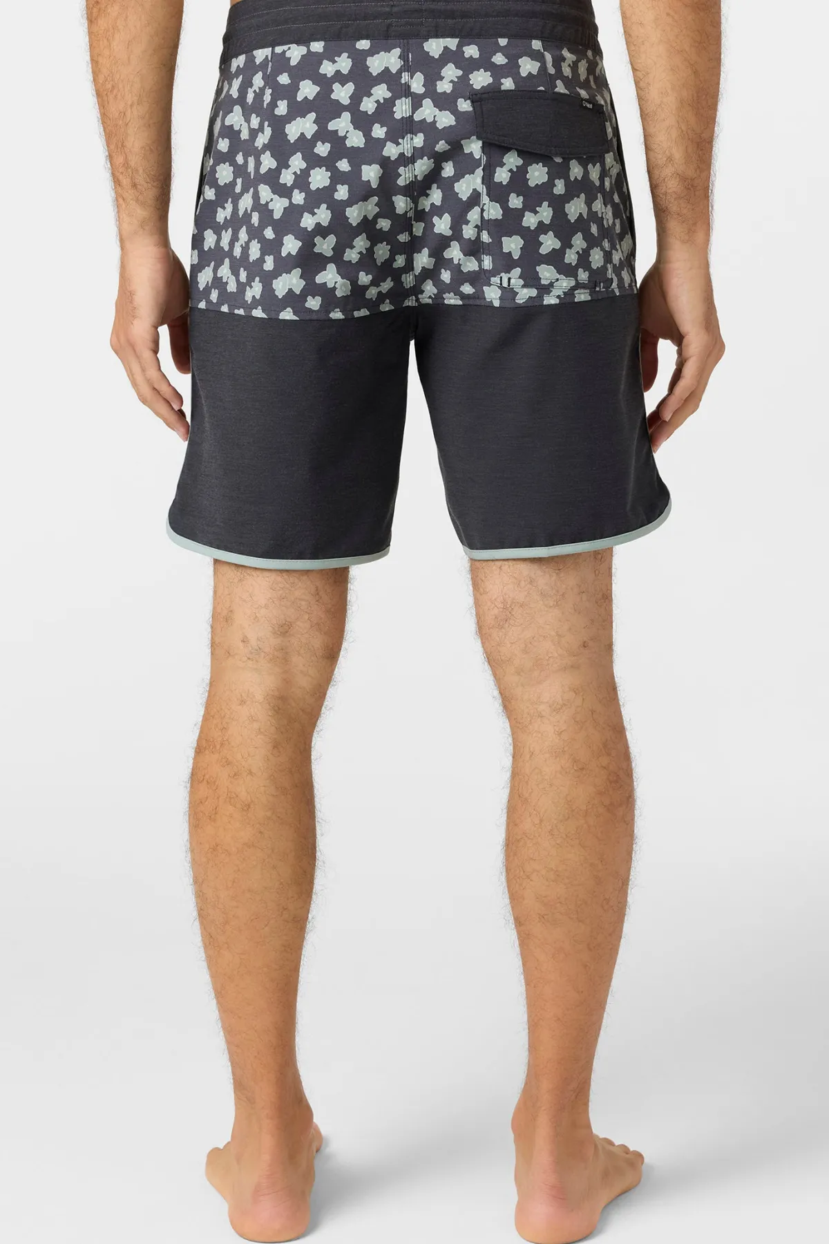 Short Length^O'Neill O'Riginals Block Scallop Cruzer 18" Boardshorts - | black