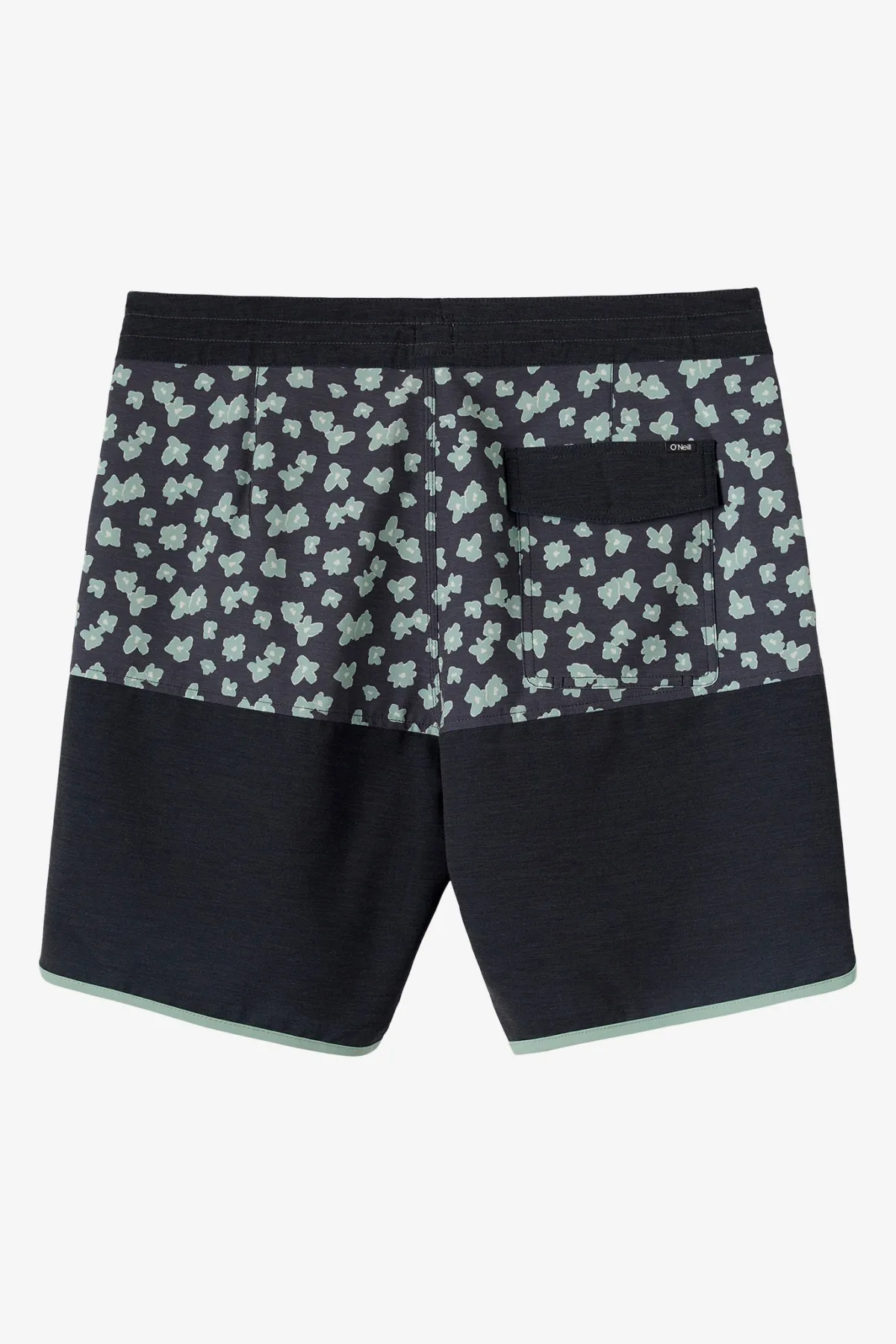 Short Length^O'Neill O'Riginals Block Scallop Cruzer 18" Boardshorts - | black