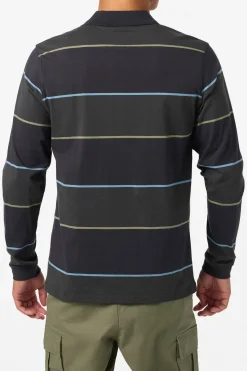 Shirts & Flannels^O'Neill O'Riginals Cassidy Ls Knit Polo Standard Fit Polo - | black