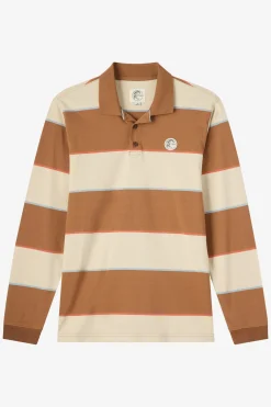 Shirts & Flannels^O'Neill O'Riginals Cassidy Ls Knit Polo Standard Fit Polo - | lt khaki
