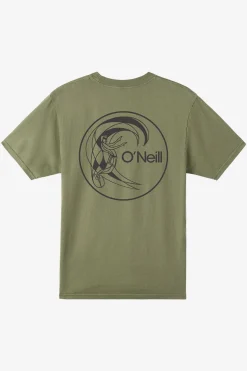 Tees & Tanks^O'Neill O'Riginals Circle Surfer Relaxed Fit Tee - | clover