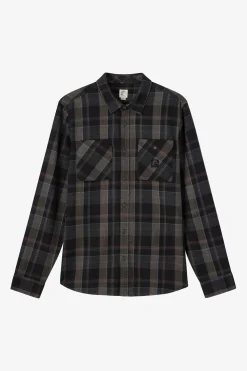 Shirts & Flannels^O'Neill O'Riginals Clashed Flannel Standard Fit Long Sleeve Shirt - | black