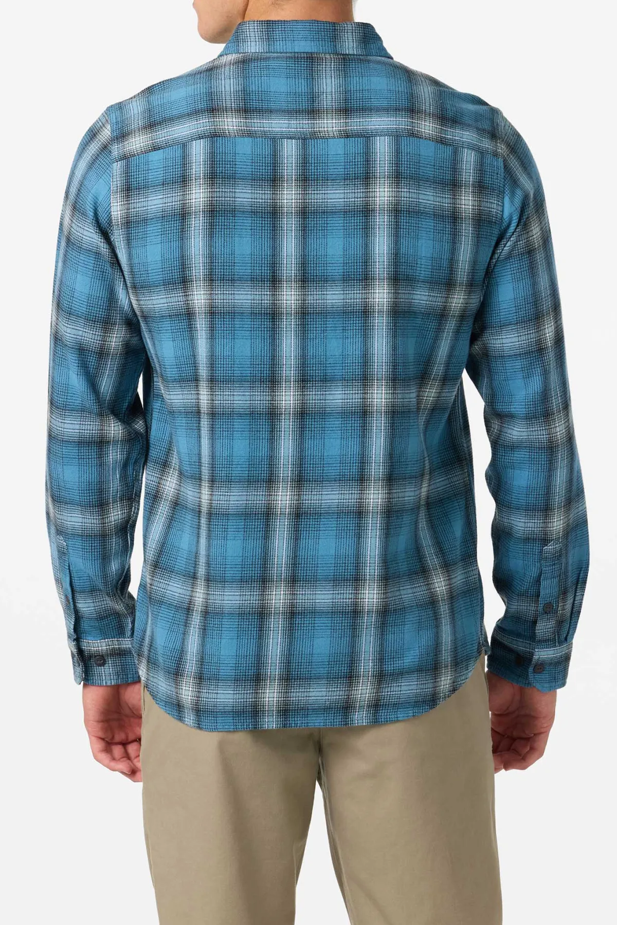 Shirts & Flannels^O'Neill O'Riginals Clashed Flannel Standard Fit Long Sleeve Shirt - | aegean blue