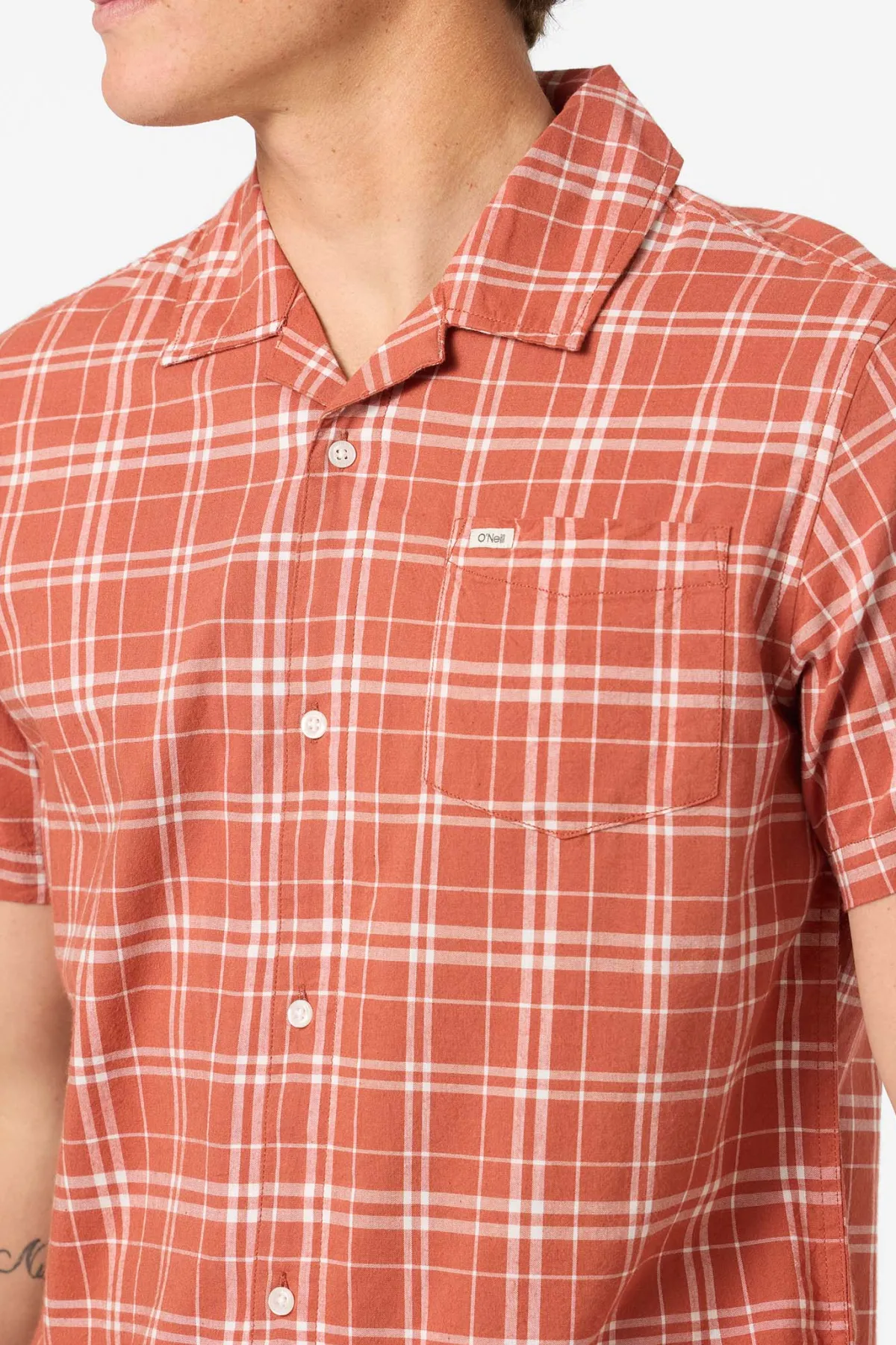 Shirts & Flannels^O'Neill O'Riginals Eco Plaid Standard Standard Fit Shirt - | baked clay