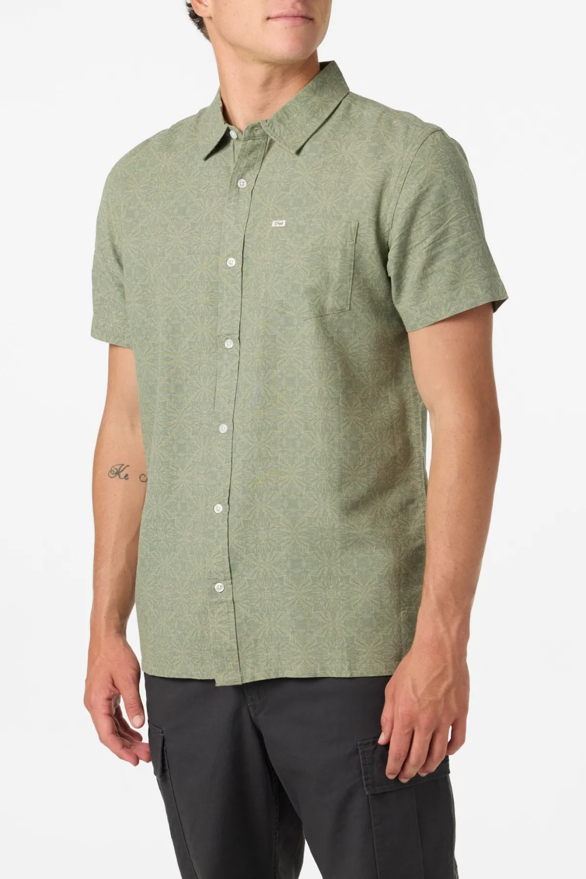 Shirts & Flannels^O'Neill O'Riginals Eco Print Standard Standard Fit Shirt - | clover