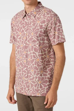 Shirts & Flannels^O'Neill O'Riginals Eco Print Standard Standard Fit Shirt - | grape shake