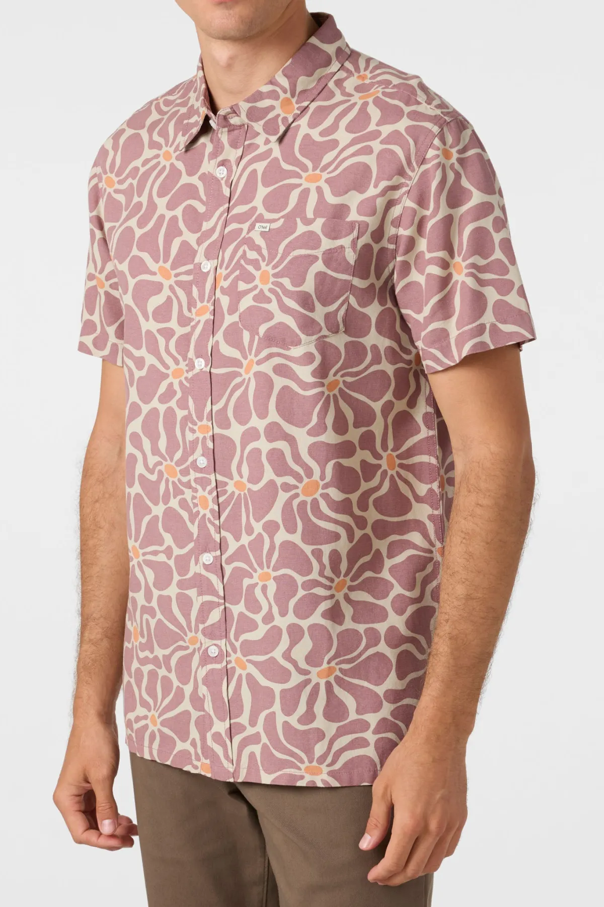 Shirts & Flannels^O'Neill O'Riginals Eco Print Standard Standard Fit Shirt - | grape shake