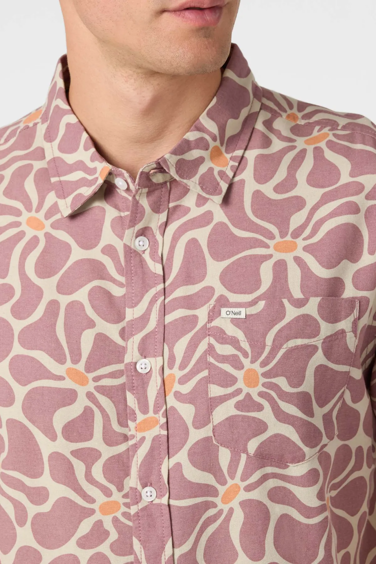 Shirts & Flannels^O'Neill O'Riginals Eco Print Standard Standard Fit Shirt - | grape shake
