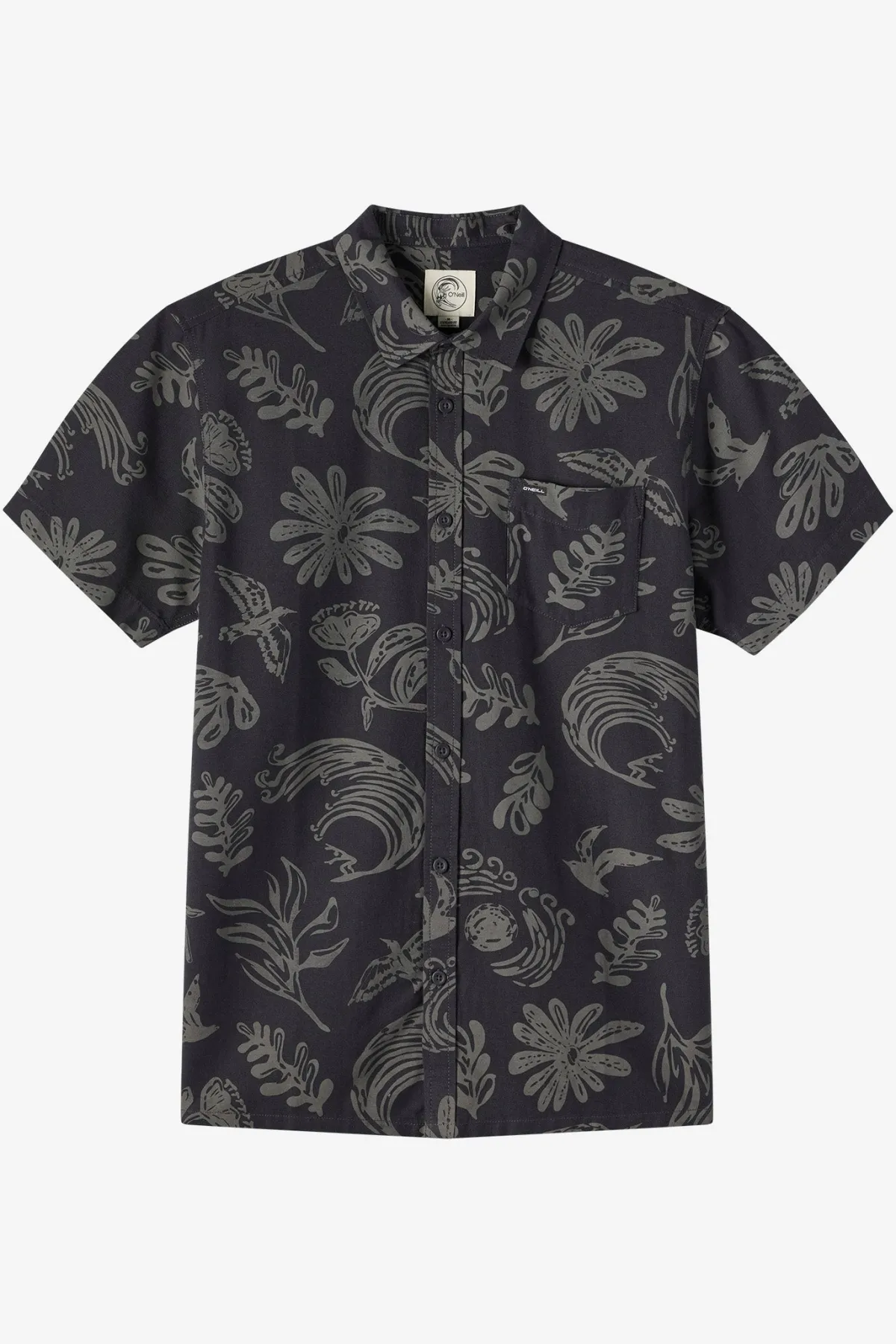Shirts & Flannels^O'Neill O'Riginals Eco Print Standard Standard Fit Shirt - | phantom